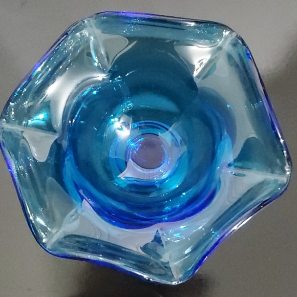 1960s 💙 "Hoffman House" Antique Blue Compote by Imperial Glass-Ohio - Picture 5 of 12